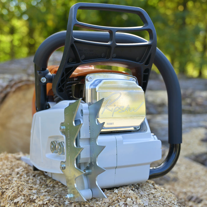 A Ripsaw Signature Series Exhaust on a Stihl 661