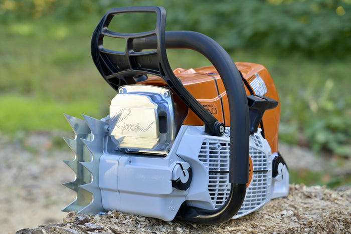 A Ripsaw Signature Series Exhaust on a Stihl 661