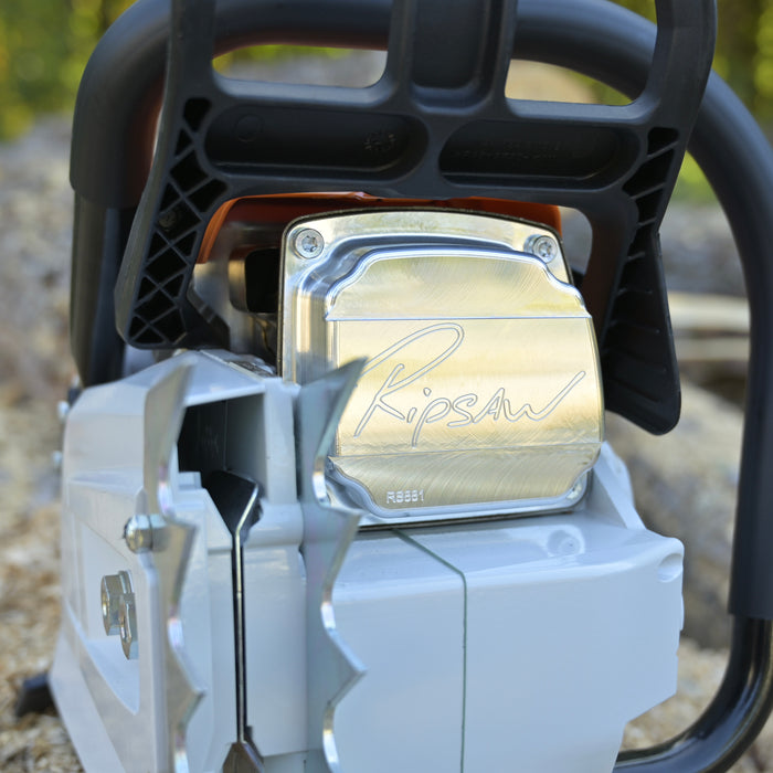 A Ripsaw Signature Series Exhaust on a Stihl 881