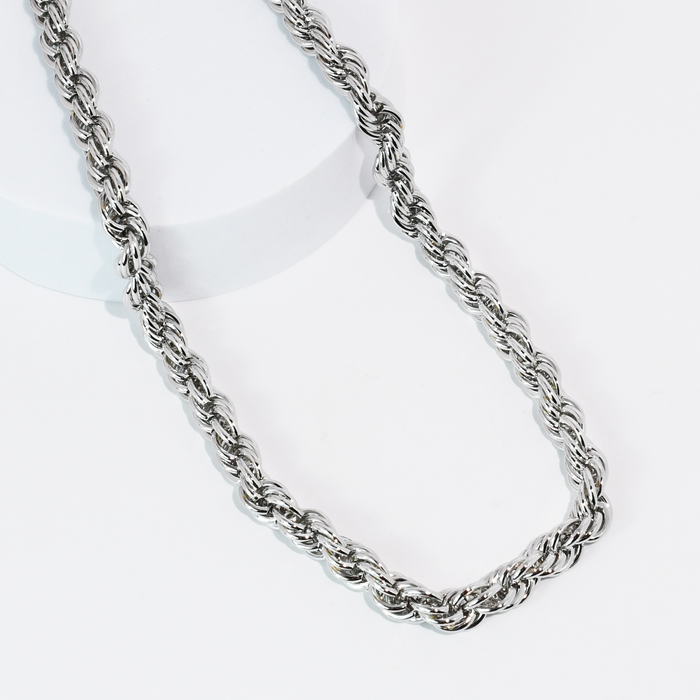 Rope Silver Necklace