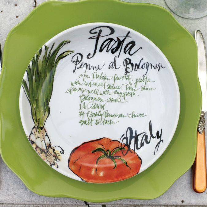 Rosanna Pasta Italiana Bowls, Set of 4 - Olive Ovation