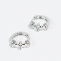 Rossette Huggies Silver