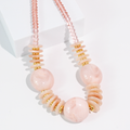Round Top Blush Necklace