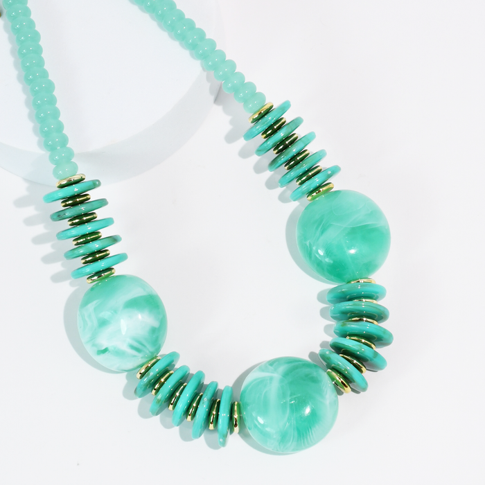 Round Top Turquoise Necklace