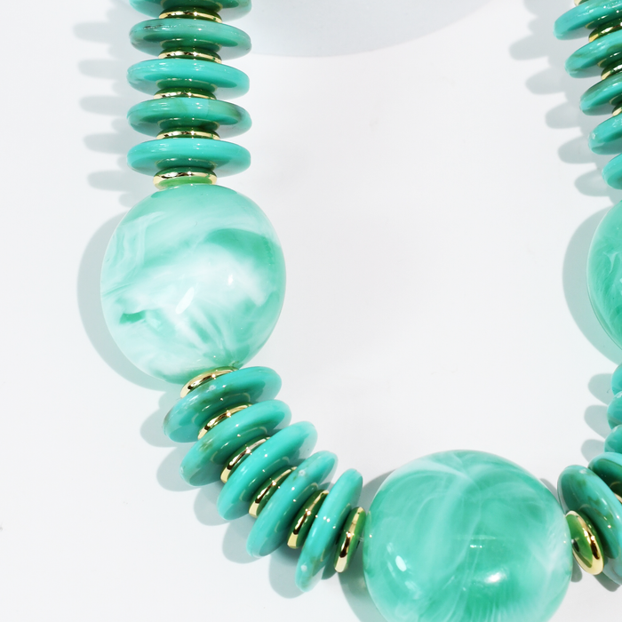 Round Top Turquoise Necklace