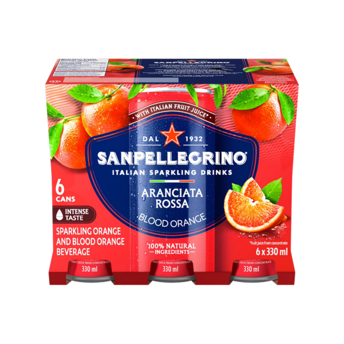 San Pellegrino Aranciata Rossa 6pk — Soda