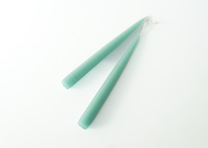 Sea Foam Colored Candles