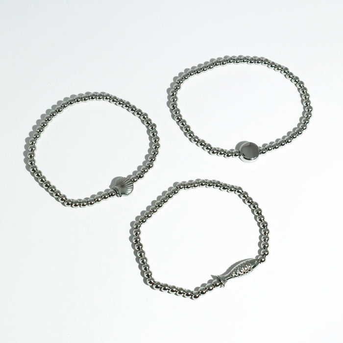Seaside Treasures Silver Bracelet Set