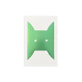 SHAPES #02 GREEN, Hot Stamping Print, 10 x 15 cm – by Damien Poulain
