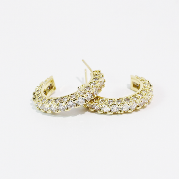 Shine On Gold Hoop