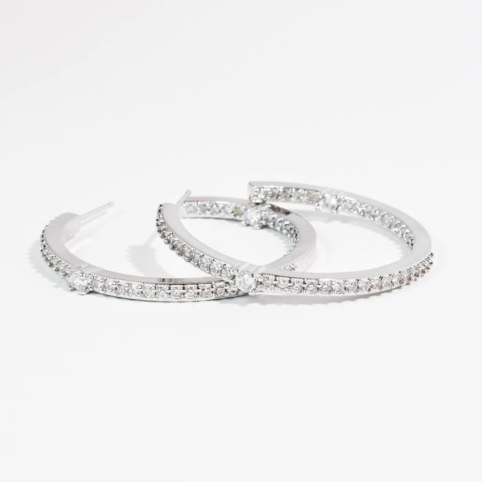 Shine on Hoops Silver