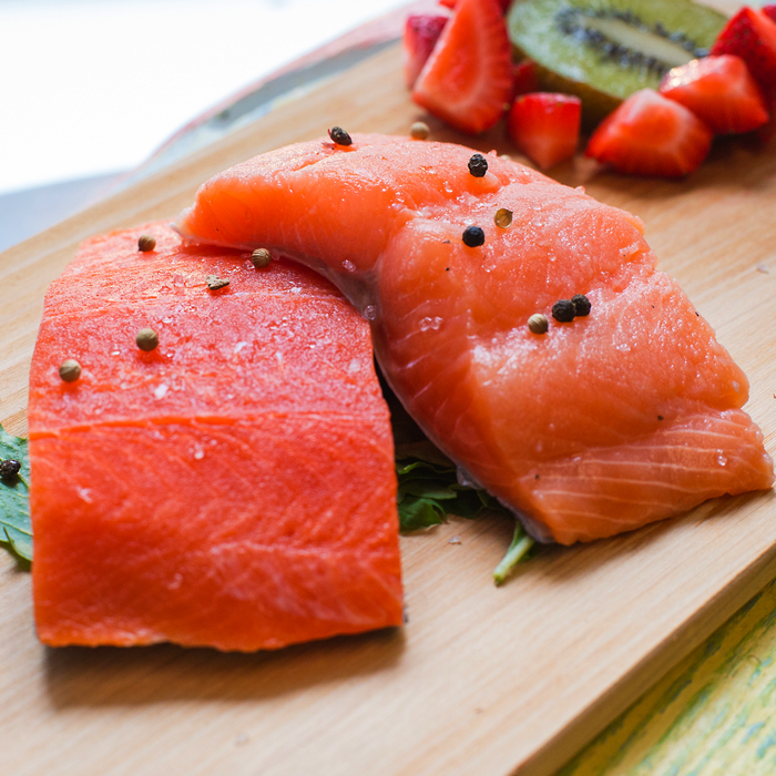 Atlantic Salmon and Alaskan Sockeye Salmon Fillet