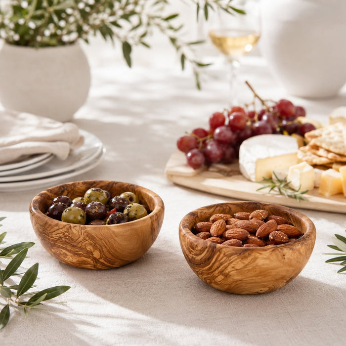 Small Olive Wood Snack Bowl - Olive Ovation