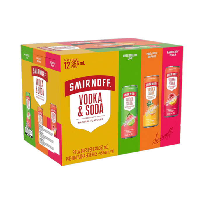 Smirnoff Vodka Soda Party Pack — Cooler