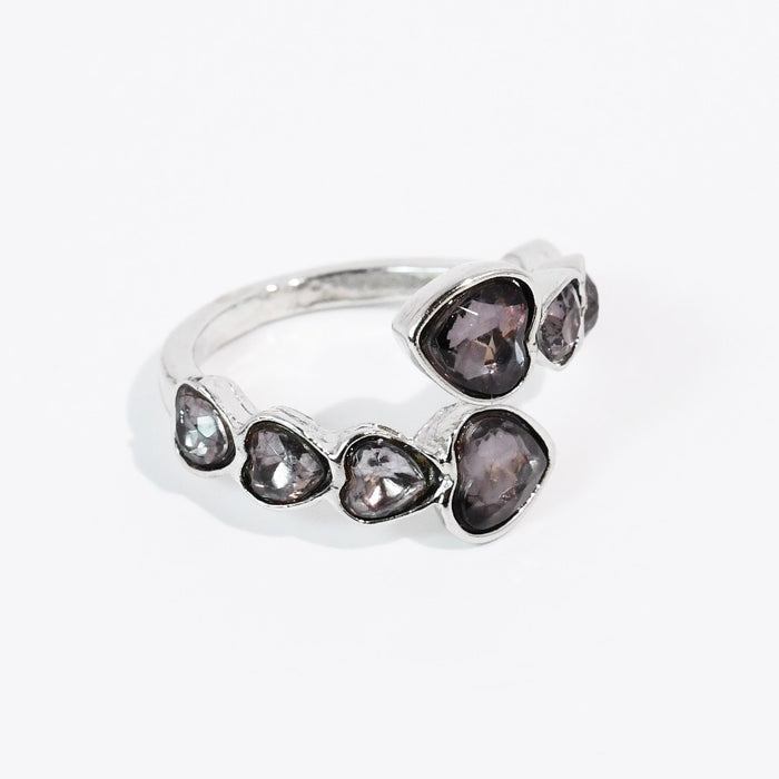 Smokey Twisted Crystal Ring