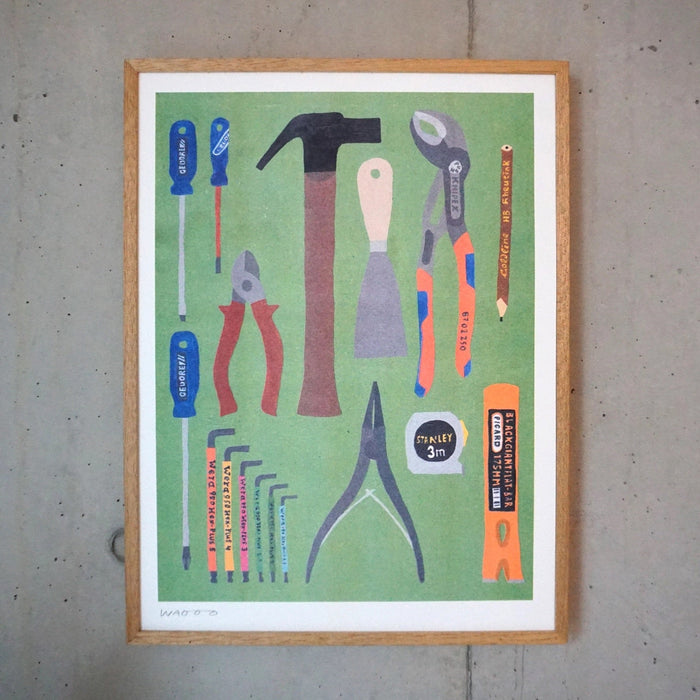 SOME TOOLS WE FOUND IN OUR TOOLBOX, 30x40 cm — by We are out of office