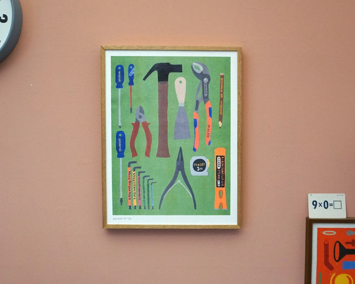 SOME TOOLS WE FOUND IN OUR TOOLBOX, 30x40 cm — by We are out of office