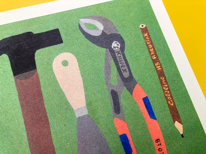 SOME TOOLS WE FOUND IN OUR TOOLBOX, 30x40 cm — by We are out of office