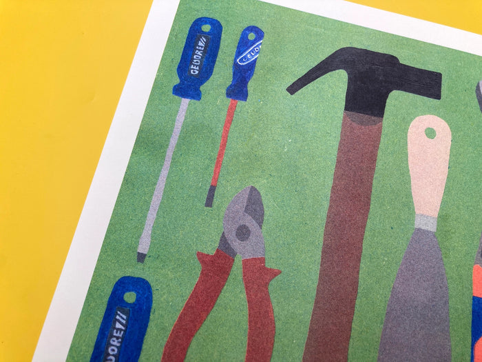 SOME TOOLS WE FOUND IN OUR TOOLBOX, 30x40 cm — by We are out of office