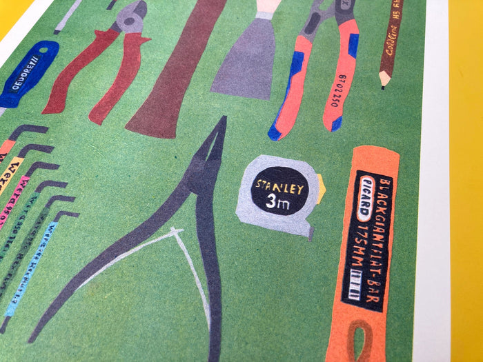 SOME TOOLS WE FOUND IN OUR TOOLBOX, 30x40 cm — by We are out of office