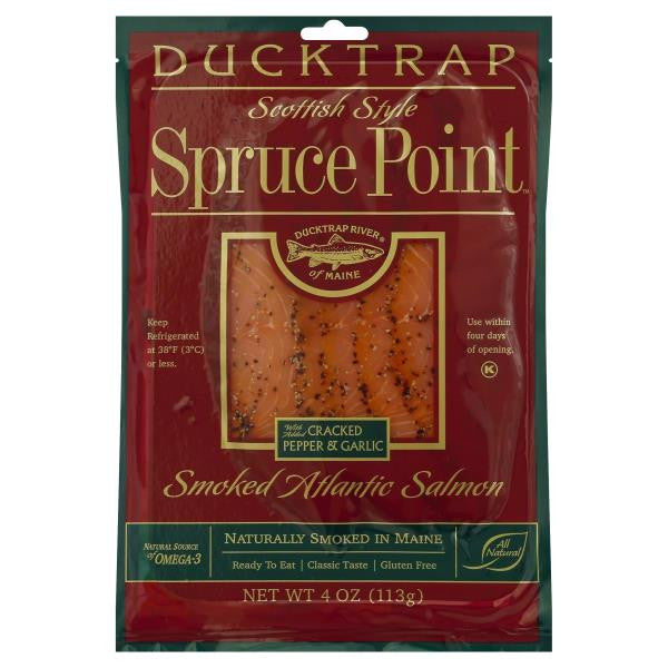 Spruce Point Cracked Pepper & Garlic Smoked Salmon