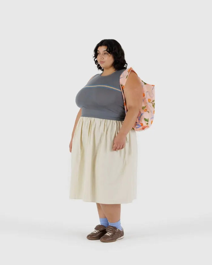STANDARD "APRICOTS AND RIBBONS" REUSABLE BAG — by Baggu