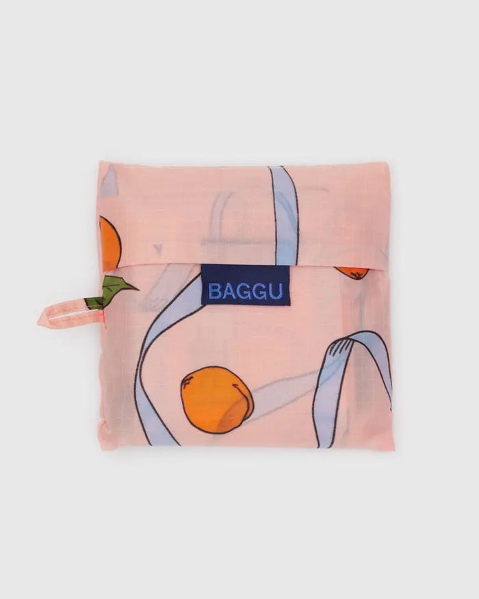 STANDARD "APRICOTS AND RIBBONS" REUSABLE BAG — by Baggu