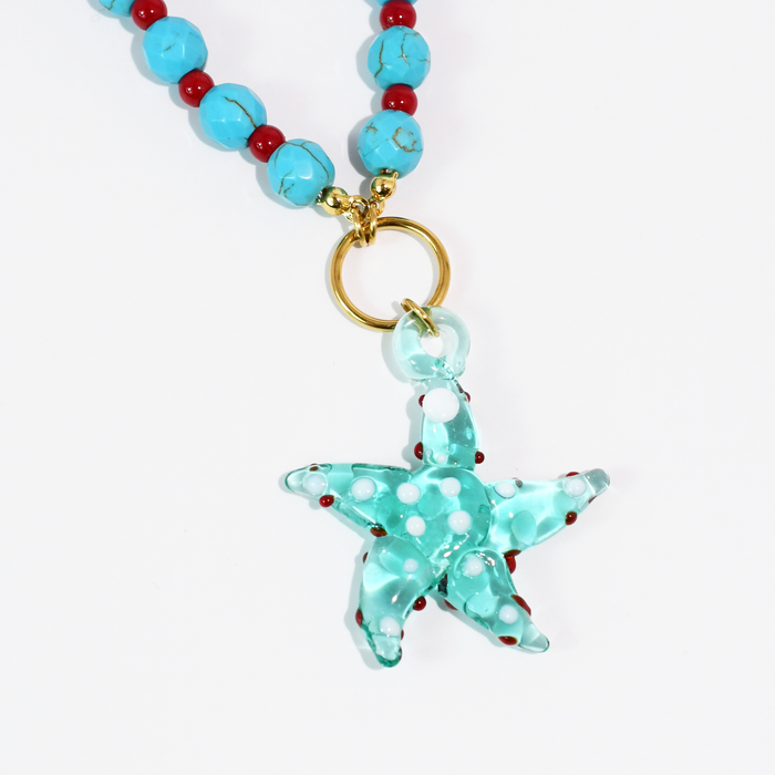 Starfishie Blue Necklace