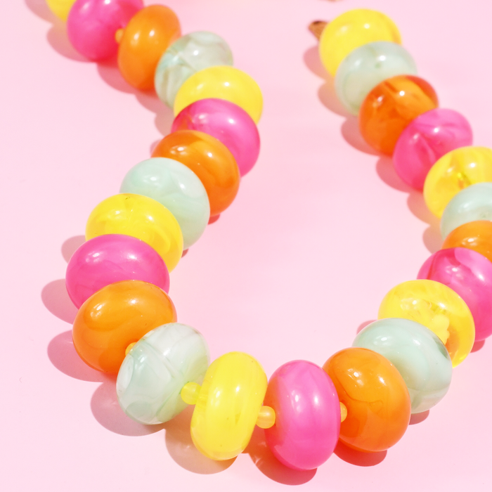 Sugar Bead Multi Bright Necklace