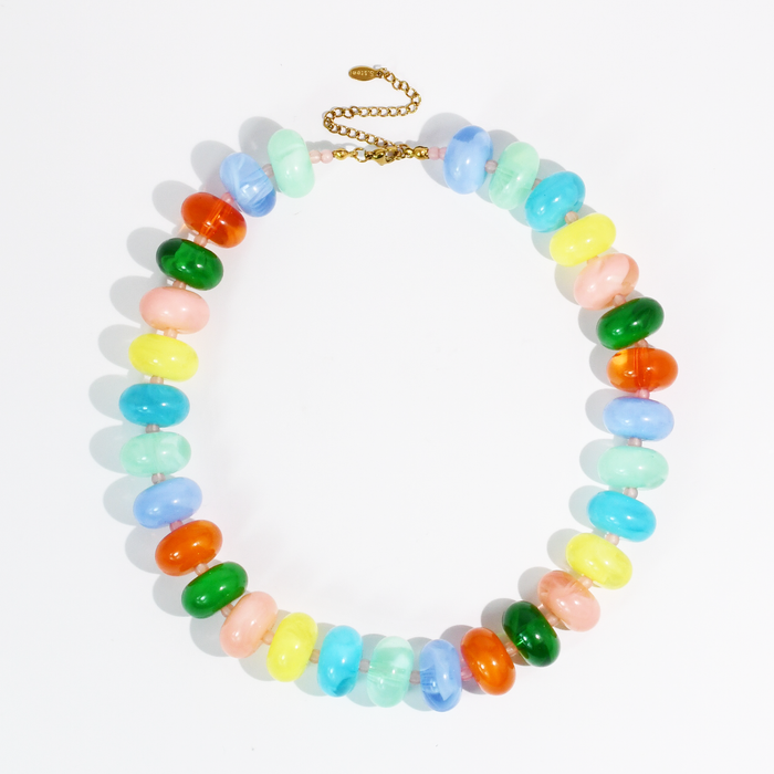Sugar Bead Multi Summer Necklace