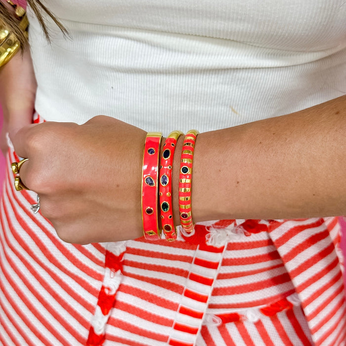 Sunset Confetti Bangles Set