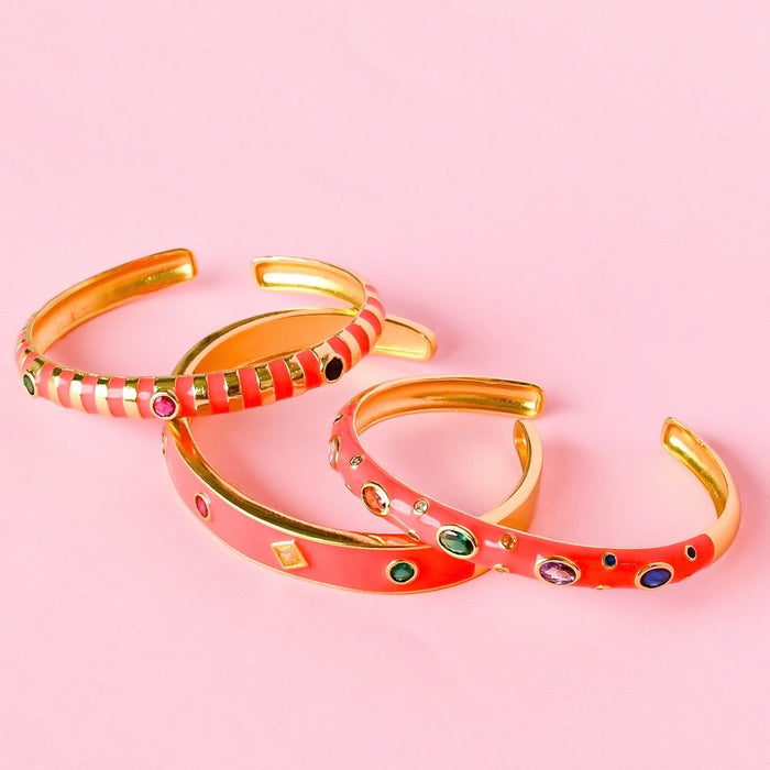 Sunset Confetti Bangles Set