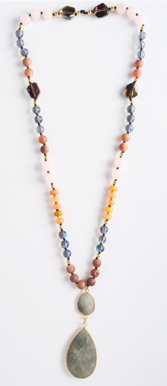 Sunset Glow Pendant Necklace