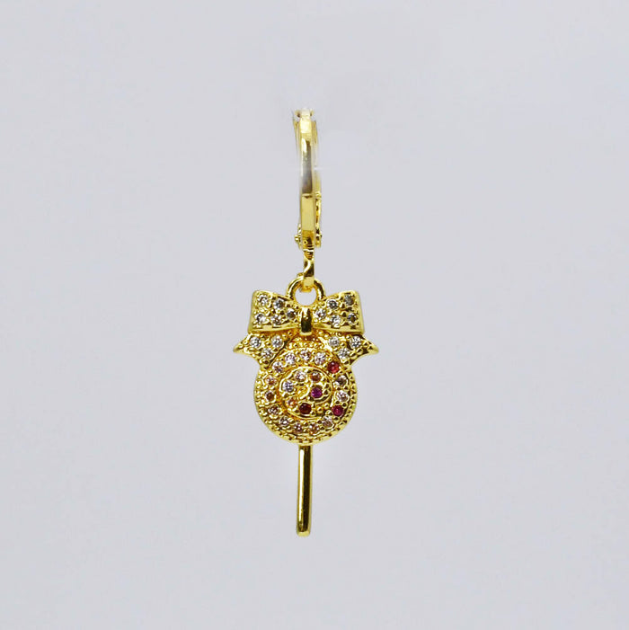 Swirl Bow Lollipop Gold CH-329