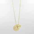 TCU Double Circle Necklace Gold T35