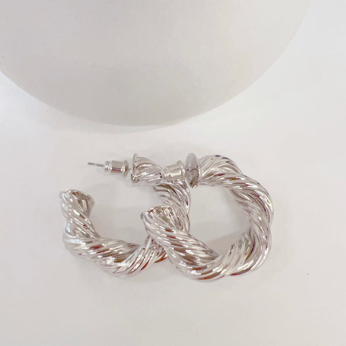 waterproof hypoallergenic silver earrings, tarnish free silver jewelry, dainty silver earrings, silver hoop earrings, handcrafted gemstone silver earrings, boutique wholesale earrings, everyday silver jewelry, high-quality silver earrings,silver hoops