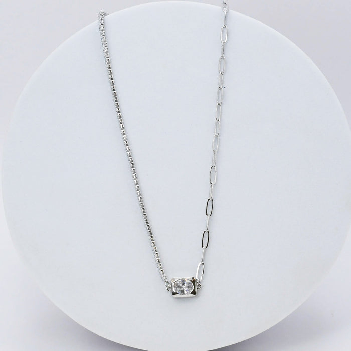premium silver necklace crafted for everyday wear, offering a dainty handcrafted style with a waterproof, hypoallergenic, tarnish free finish, ideal for minimal modern jewelry lovers, available as wholesale for boutiques