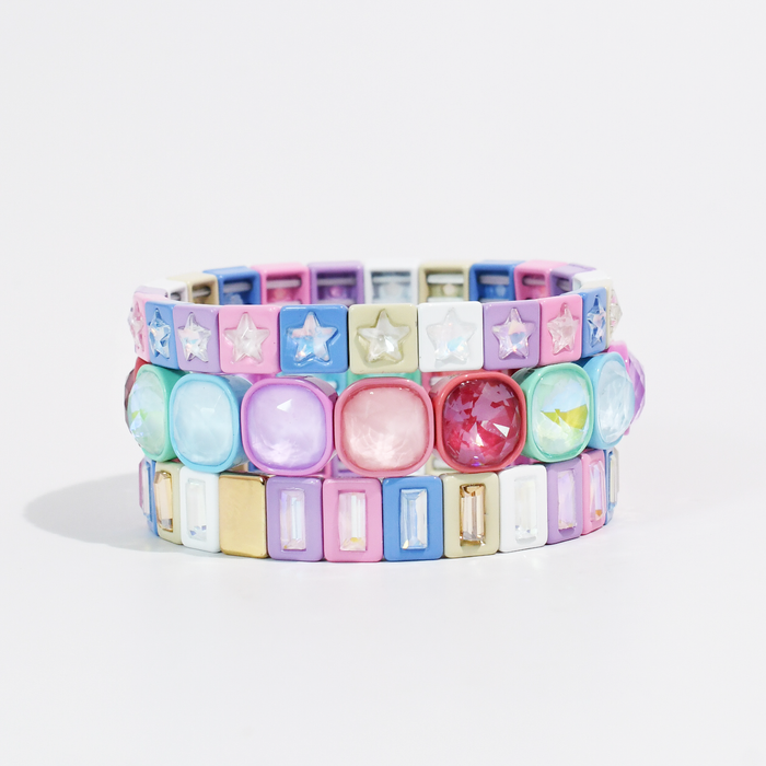 Tile Sparkle Pastel Stack