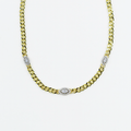 Dainty gold layered necklace, wholesale jewelry for women's boutiques, statement accessory, boutique wholesale jewelry, waterproof necklaces, statement gold necklace, trendy gold jewelry, hypoallergenic jewelry, tarnish-free necklace, gold chain necklace with three oval crystal accents
