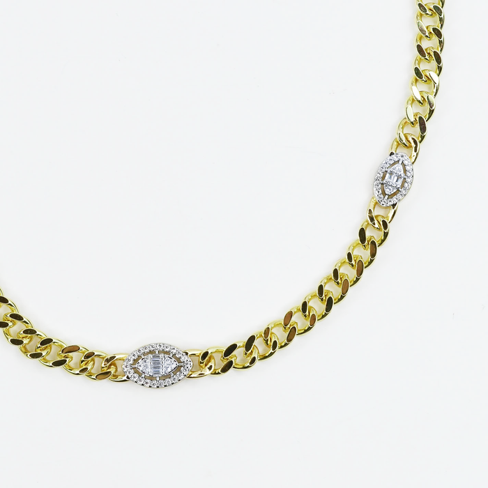 Dainty gold layered necklace, wholesale jewelry for women's boutiques, statement accessory, boutique wholesale jewelry, waterproof necklaces, statement gold necklace, trendy gold jewelry, hypoallergenic jewelry, tarnish-free necklace, gold chain necklace with three oval crystal accents