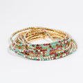 Turq Multi Crystal Bracelet Set