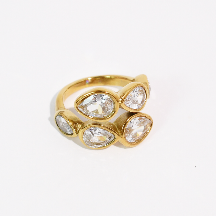 Twist Crystal Ring