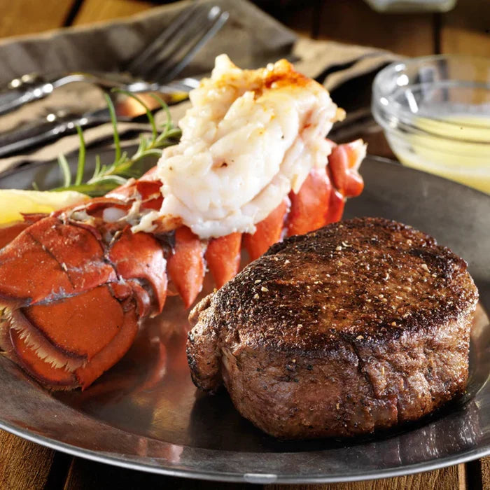 Two 6oz Filet Mignon Steaks & Two Lobster Tails