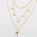 dainty gold necklace, layered design, boutique wholesale, womens accessories, statement piece, trendy style, waterproof, hypoallergenic, tarnish free,pearls