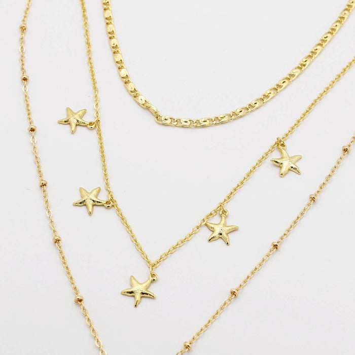 dainty gold necklace, layered design, boutique wholesale, womens accessories, statement piece, trendy style, waterproof, hypoallergenic, tarnish free,pearls