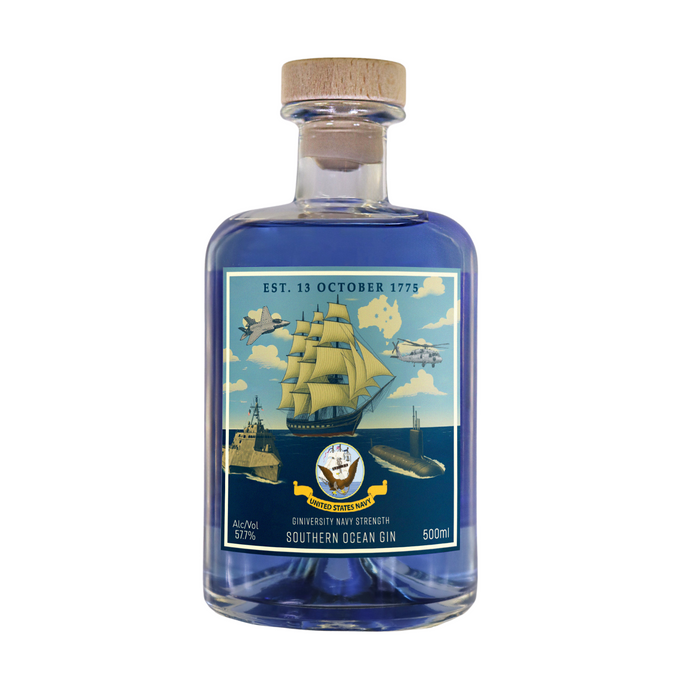 US Navy - Giniversity Southern Ocean Navy Strength Gin 500ml