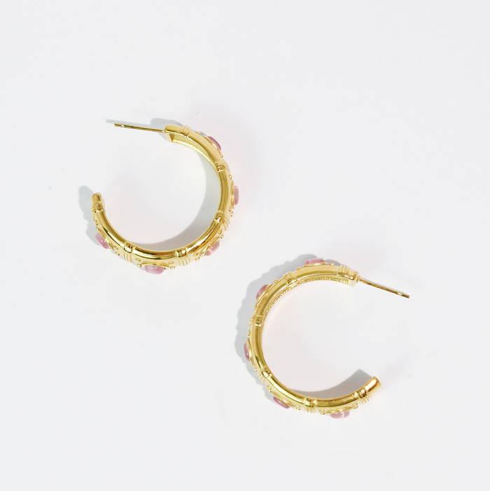 Vintage Rose Heart Hoop