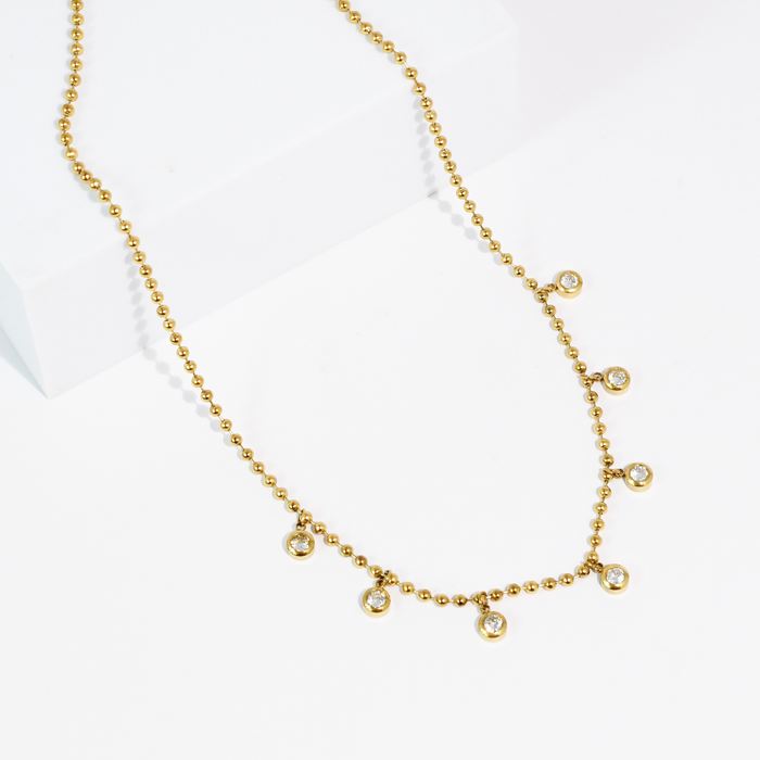 WaterProof Dropping Crystals Necklace