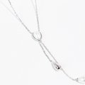Waterproof Silver Drop Necklace