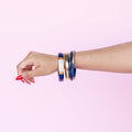 Waterproof The Socialite Bangle Set Blue